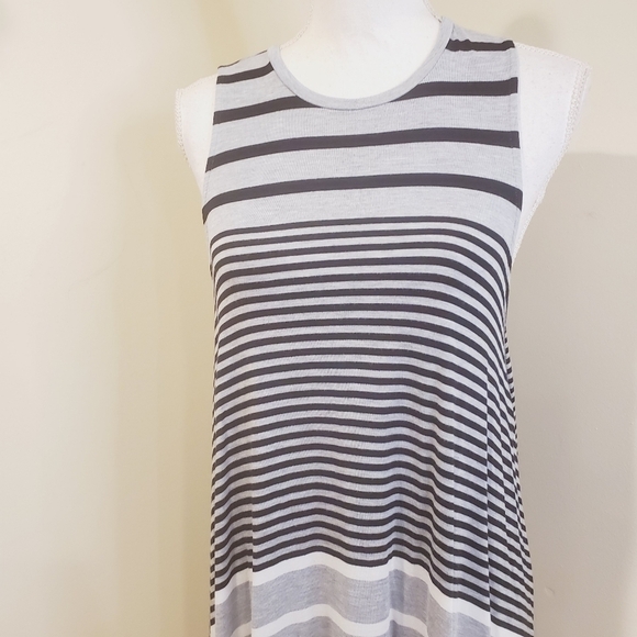 Soft and Sexy by American Eagle Outfitter  stripes white and gray dress … - Picture 4 of 11